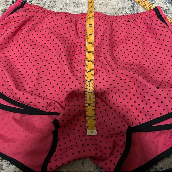 Nike Dri-Fit Pink & Black Polka Dot Athletic Shorts Size XL - Picture 6 of 7